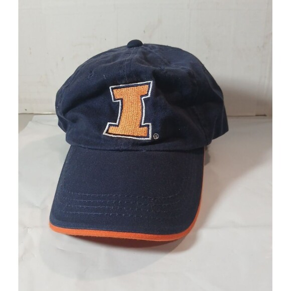 Signature Other - Illinois Baseball Hat Mens Adjustable Fighting Illini Blue Orange Signatures Dad